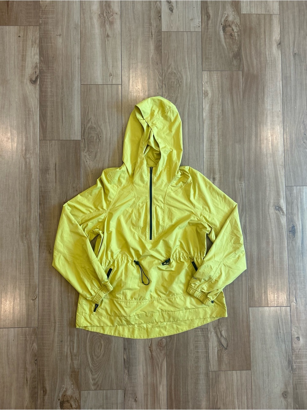 lululemon athletica Kids' Neon Yellow Hooded Pullover Rain Anorak